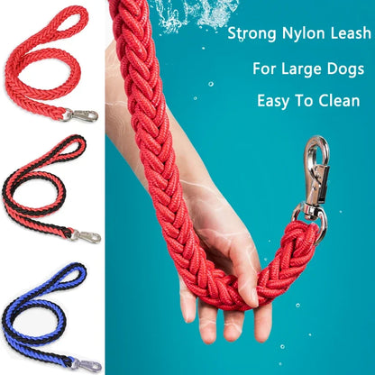 4.5ft Heavy Duty Dog Leash – Durable Nylon Braided Walking Lead for Small, Medium & Large Dogs, Ideal for Walking, Hunting & Camping