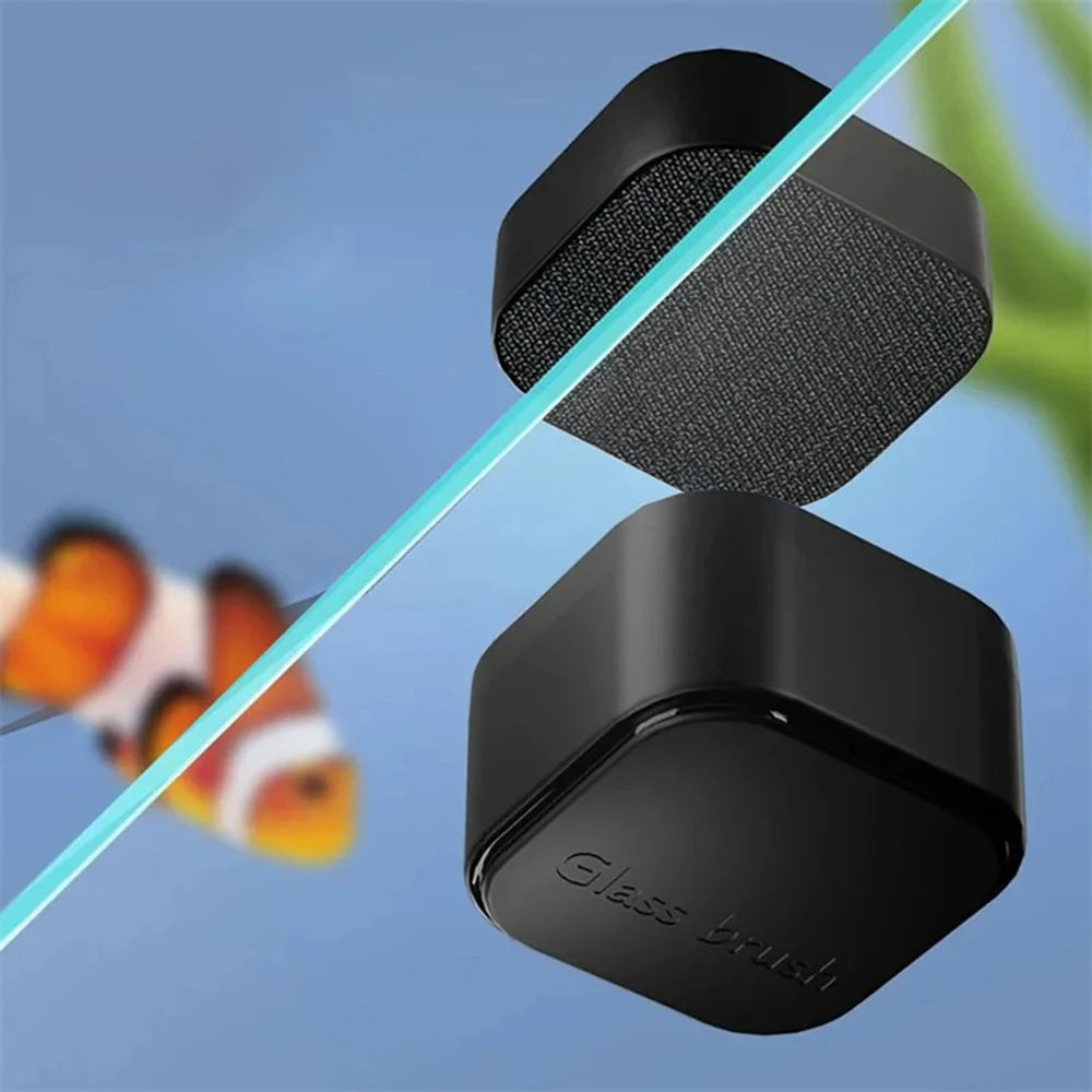 Magnetic Aquarium Glass Cleaner – Mini Algae Scraper Brush for Fish Tank Maintenance & Glass Cleaning