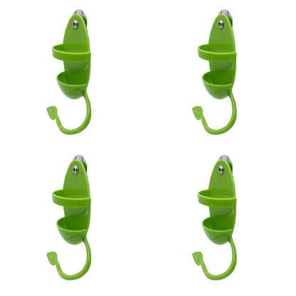 4Pcs Durable Foraging Feeder Box Portable Easy Clean Cuttlebone Feeder Hanging Interactive Feeding Perch Toy Parrot