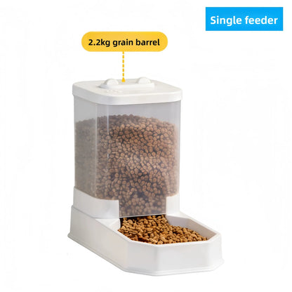 4L Automatic Pet Feeder & Water Dispenser Set – BPA-Free Non-Electric Gravity Food Station for Cats & Dogs