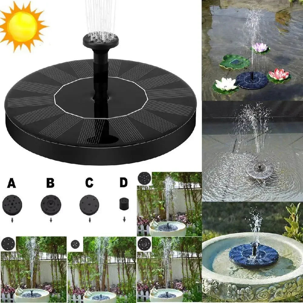 Mini Solar Water Fountain – Floating Solar Fountain Pump for Bird Baths, Garden Ponds & Outdoor Water Features