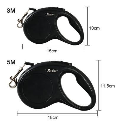 3m/5m Retractable Dog Leash – Strong Nylon Extendable Lead for Small & Medium Dogs, Cats & Puppies