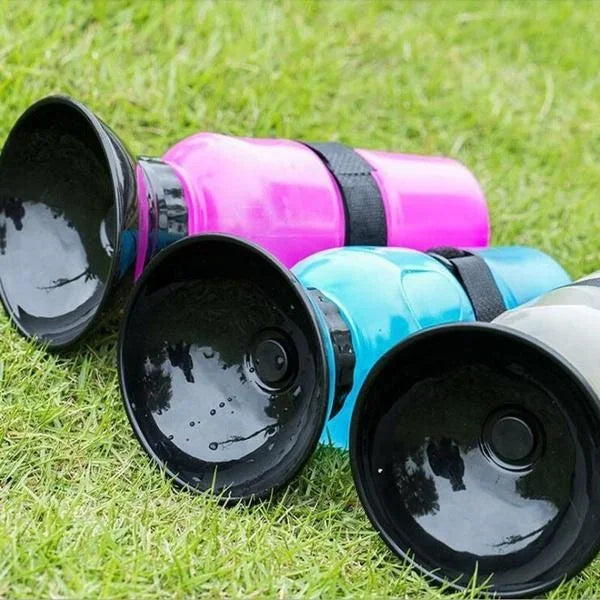500ml Portable Dog Water Bottle – Outdoor Travel Pet Drinking Cup & Feeder Bowl for Dogs & Cats