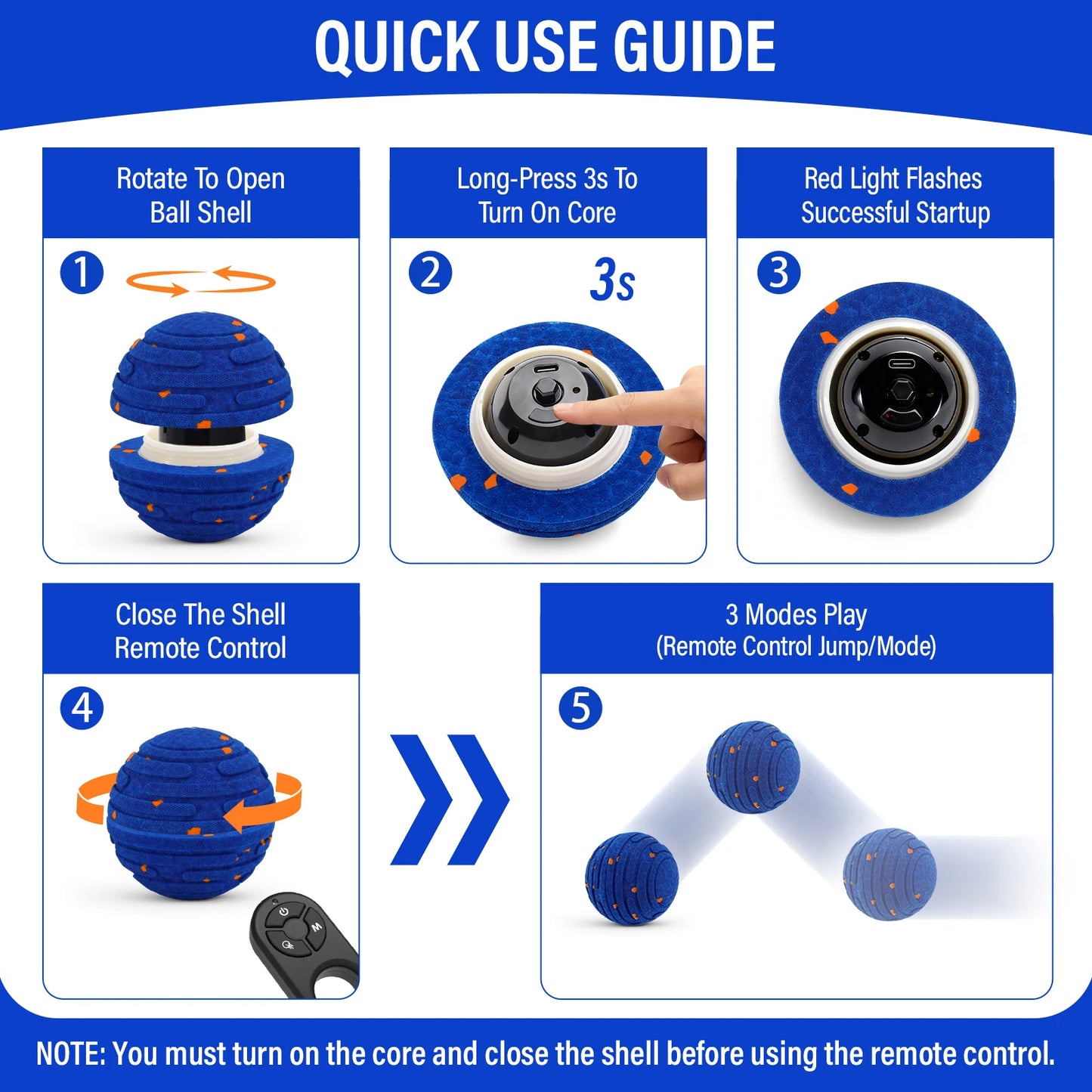 Smart Interactive Dog Toy Ball – Rechargeable Automatic Moving E-TPU Ball for Aggressive Chewers, Small & Medium Dogs