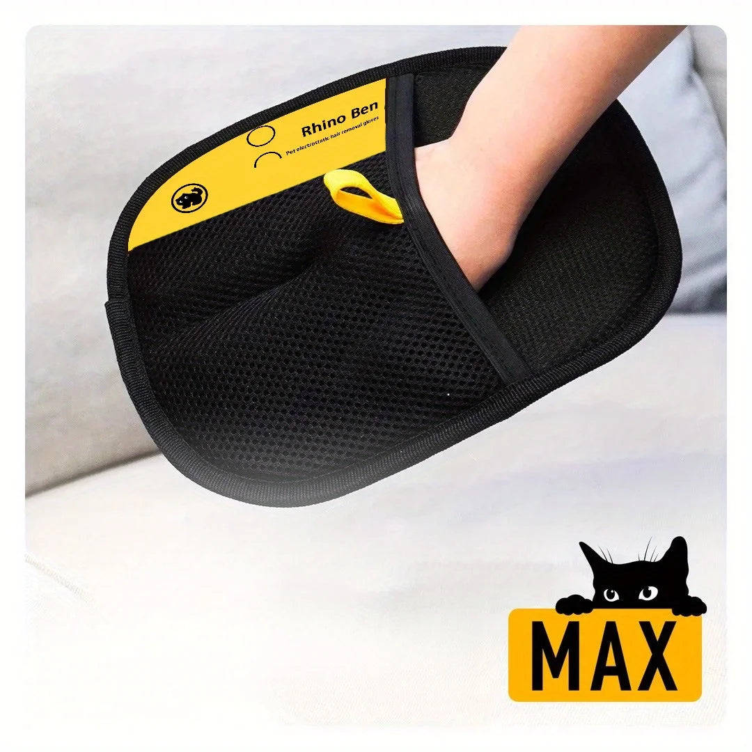 2-Pack Pet Grooming Gloves – Double-Sided Hair Removal & Deshedding Gloves for Cats and Dogs