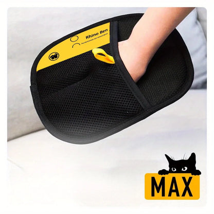 2-Pack Pet Grooming Gloves – Double-Sided Hair Removal & Deshedding Gloves for Cats and Dogs
