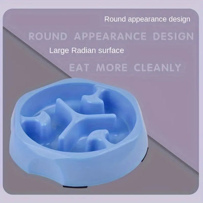 Slow Feeder Pet Bowl – Anti-Choking Puzzle Food & Water Bowl for Dogs and Cats, Anxiety Relief Design