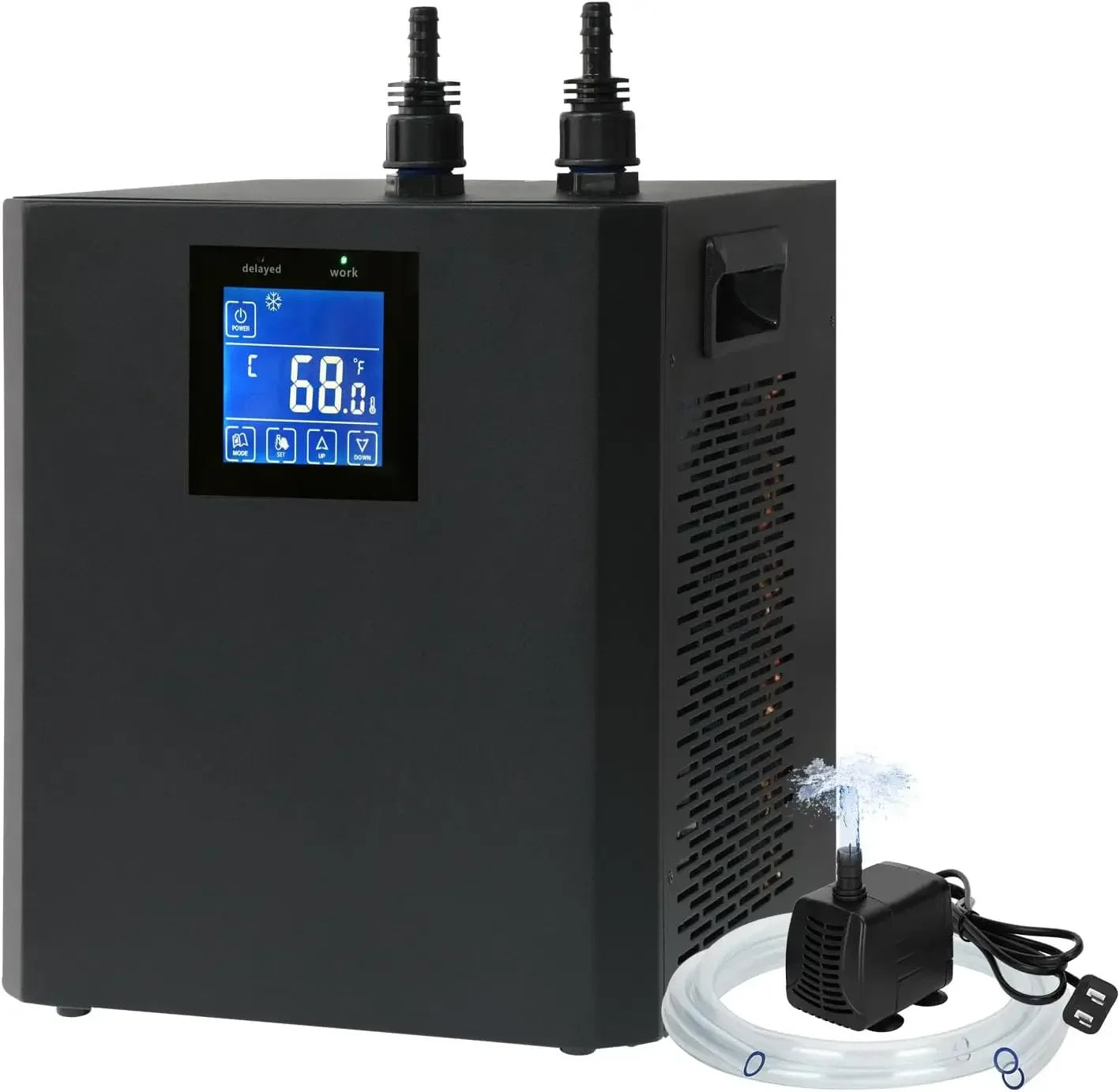 1/3 HP Aquarium Water Chiller – Hydroponic & Fish Tank Cooling System with LED Display for up to 79 Gallons