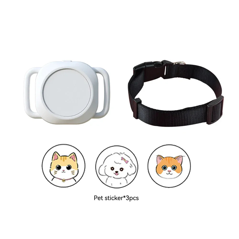 Smart GPS Pet Tracker – Mini Waterproof Long-Range GPS Collar Tracker for Cats & Dogs, iOS Compatible
