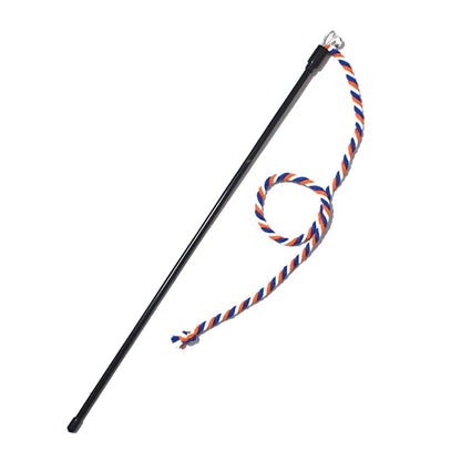 Interactive Cat Teaser Wand Toy – Chew & Chase Rope Stick for Cats, Kittens & Indoor Play