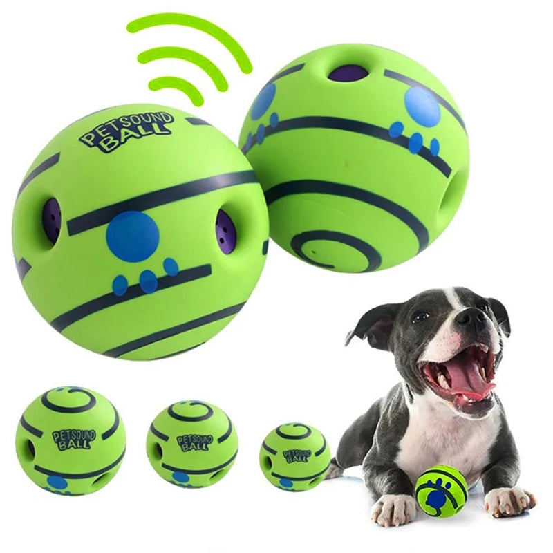 Wobble Wag Giggle Glow Ball – Interactive Dog, Cat Toy with Fun Giggle Sounds When Rolled or Shaken