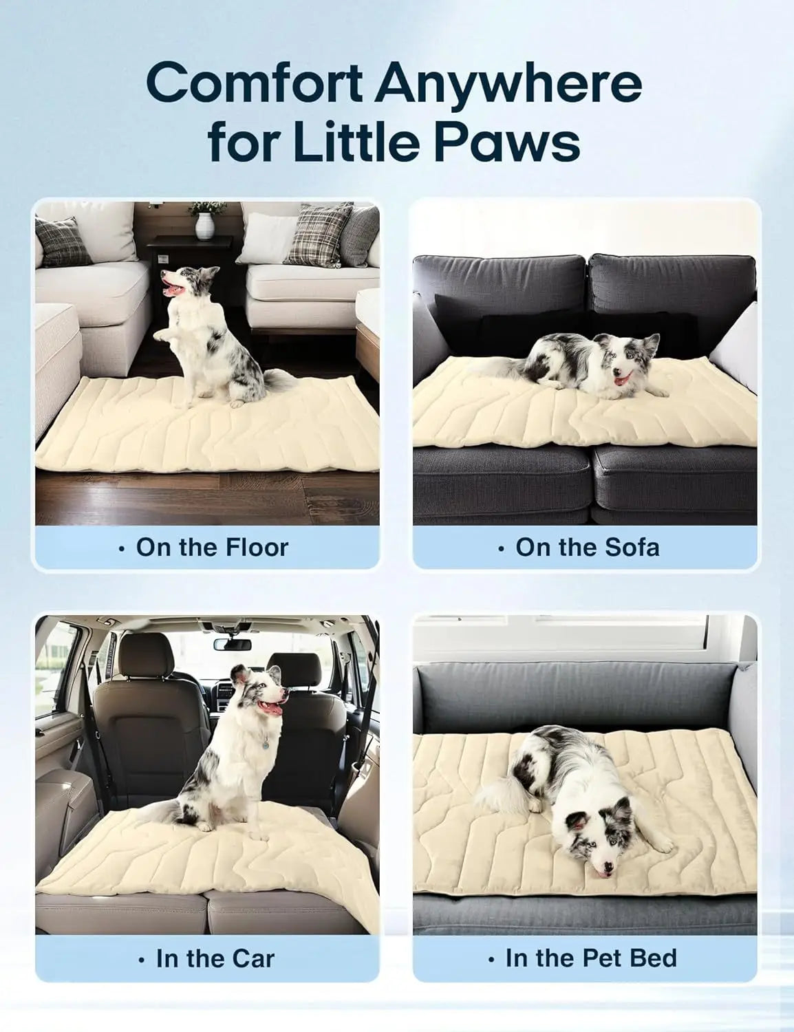 Dog Cooling Mat – Durable Summer Cooling Blanket & Cold Pad for Small, Large Dogs and Cats