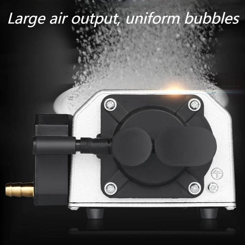Aquarium Air Pump Oxygenate Electromagnetic Fish Pond Oxygen Pump Silent Fish Tank Oxygenator Pumps Pond Aerator Air Diffuser