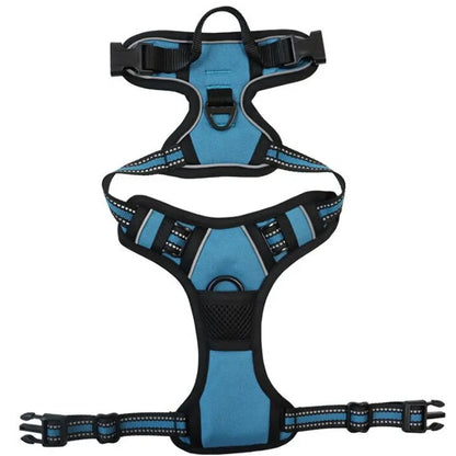 Reflective Adjustable Dog Harness – Breathable Vest Chest Strap for Small, Medium & Large Dogs, Cats & Puppies