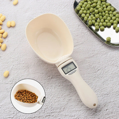 Digital Pet Food Measuring Scoop – Electronic Spoon Scale with LED Display for Dogs & Cats Portion Control