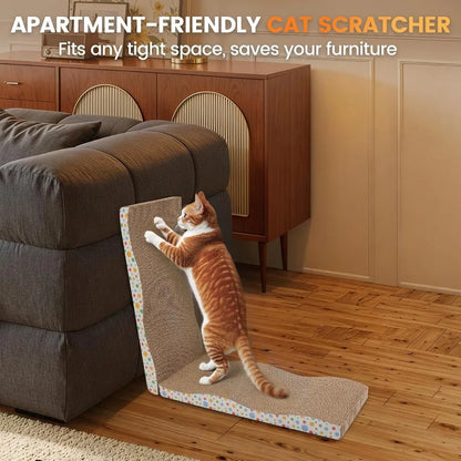 Large Wide Corrugated Cat Scratching Board – Premium Double-Sided Scratch Pad with Catnip for Indoor Cats & Kittens