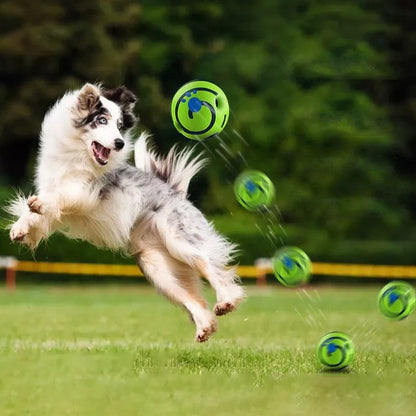 Wobble Wag Giggle Glow Ball – Interactive Dog, Cat Toy with Fun Giggle Sounds When Rolled or Shaken