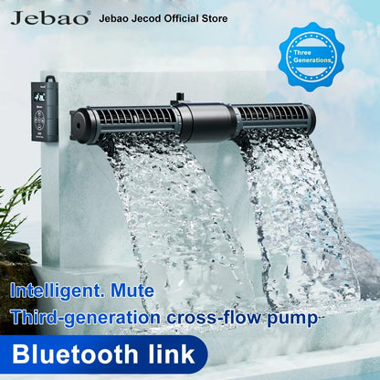 Jebao Jecod DCW Series Bluetooth Cross-Flow Aquarium Pump – App-Controlled DC Water Circulation Pump for Marine & Freshwater Fish Tanks