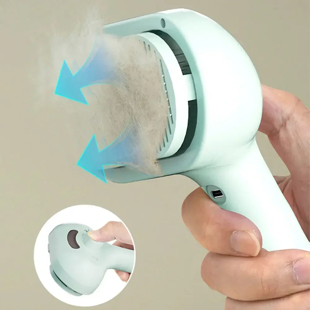 Pet Spray Grooming Comb – Water Mist Hair Remover & Dematting Brush for Cats and Dogs