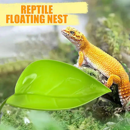 Reptile Leaf Hammock with Suction Cups – Basking Platform & Resting Terrace for Geckos, Frogs & Lizards