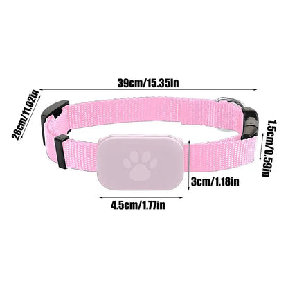 Smart Small Dog, Cat Tracker Collar – iOS Compatible Multifunctional Pet Tracking Collar for Small Dogs Cats & Kittens