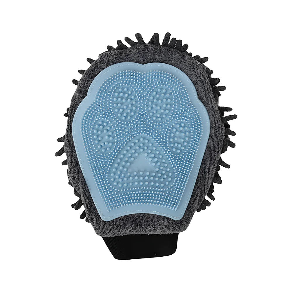 2-in-1 Pet Bath Glove with Double-Sided Cleaning Brush – Waterproof Grooming & Massage Mitt for Dogs & Cats