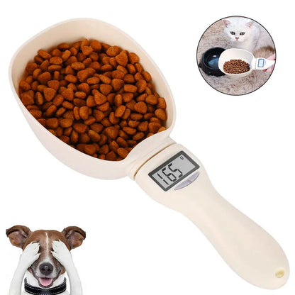 Digital Pet Food Measuring Scoop – Electronic Spoon Scale with LED Display for Dogs & Cats Portion Control
