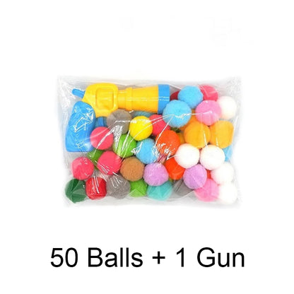 Cat Plush Ball Launcher Toy – Interactive Mini Shooting Game with Soft Plush Balls for Indoor Cats & Kittens