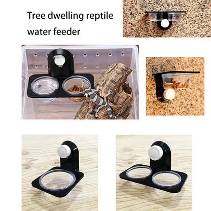 Reptile Feeding Bowl & Terrarium Accessory – Food and Water Dish for Geckos, Snakes, Spiders & Insects