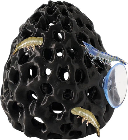 Aquarium Shrimp & Betta Fish Hideout – Suction Cup Hiding Shelter for Small Fish, Guppies & Shrimp