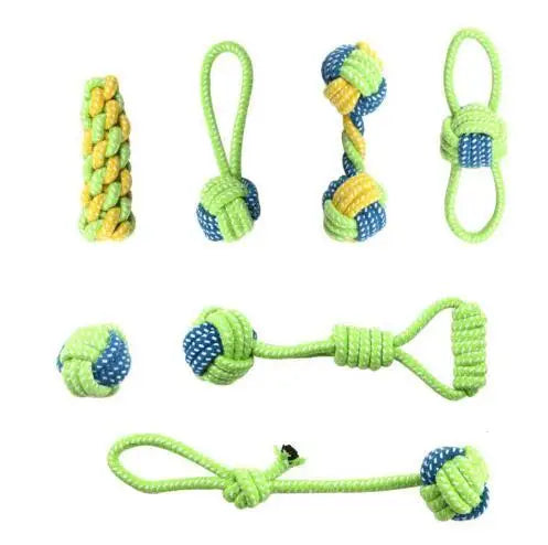 Interactive Cotton Rope Dog Toy – Chew Ball & Teeth Cleaning Toy for Puppies, Small & Large Dogs