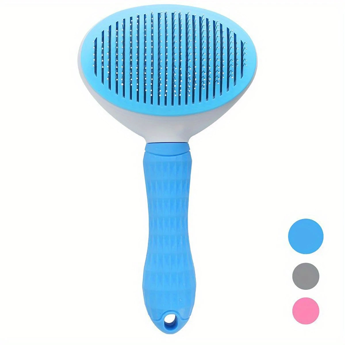 Self-Cleaning Slicker Brush for Dogs & Cats – Pet Hair Removal and Grooming Comb