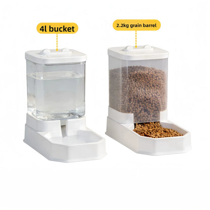 4L Automatic Pet Feeder & Water Dispenser Set – BPA-Free Non-Electric Gravity Food Station for Cats & Dogs