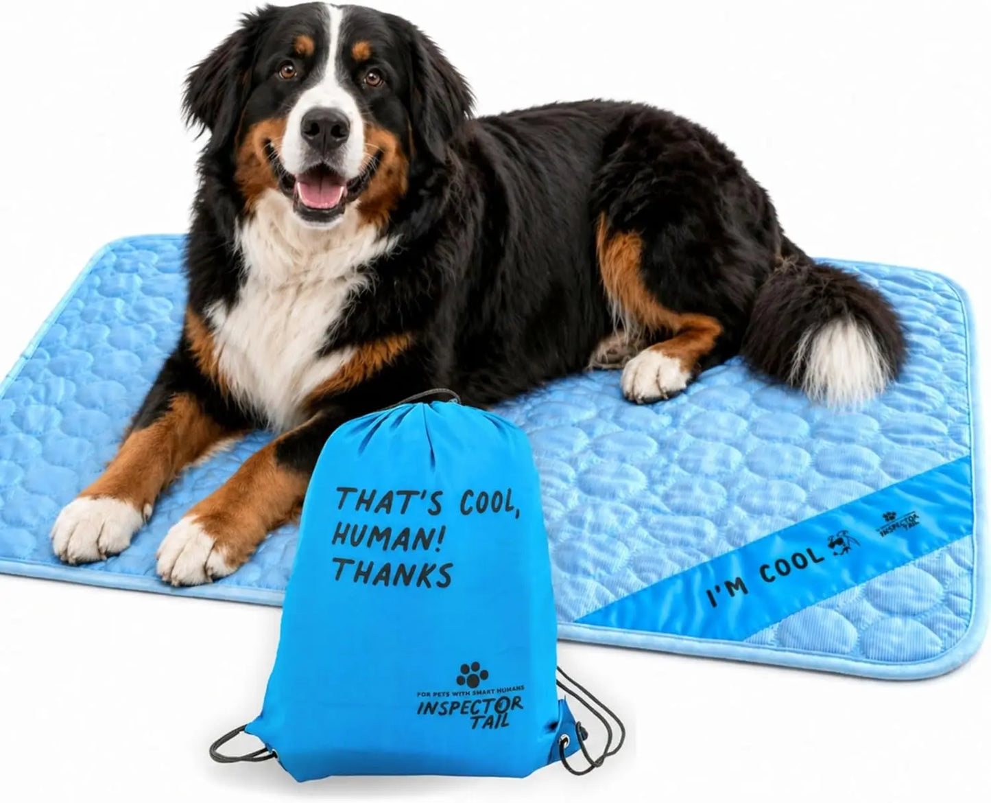 Extra Large Self-Cooling Dog Mat – Washable No Water Cooling Pad for Summer, Indoor & Outdoor Pet Use