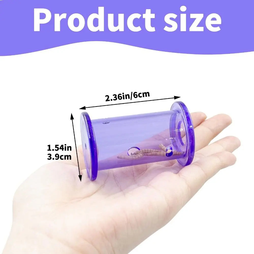 New Transparent Interactive Feeding Plastic Rolling Puzzle Bird Enrichment Pet Supplies