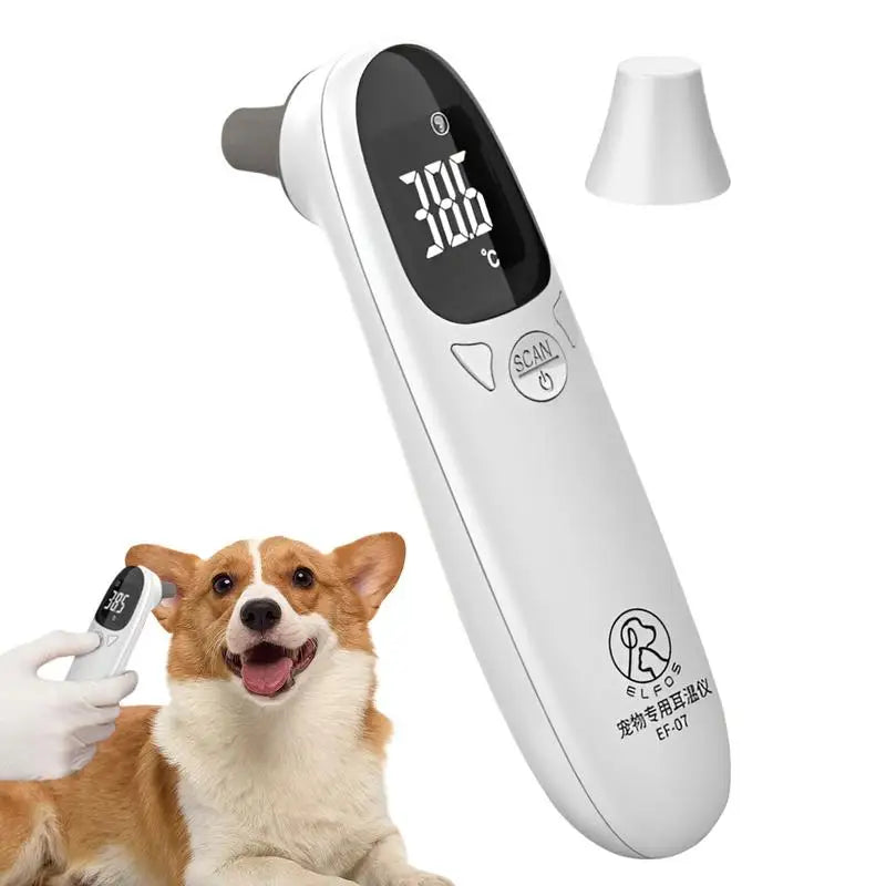 Infrared Pet Ear Thermometer – Non-Contact Digital Temperature Monitor for Dogs, Cats & Animal Care