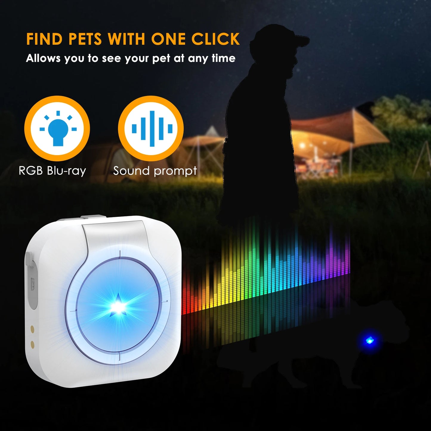 Real-Time GPS Pet Collar Tracker Health Monitoring & Step Counting for Dogs