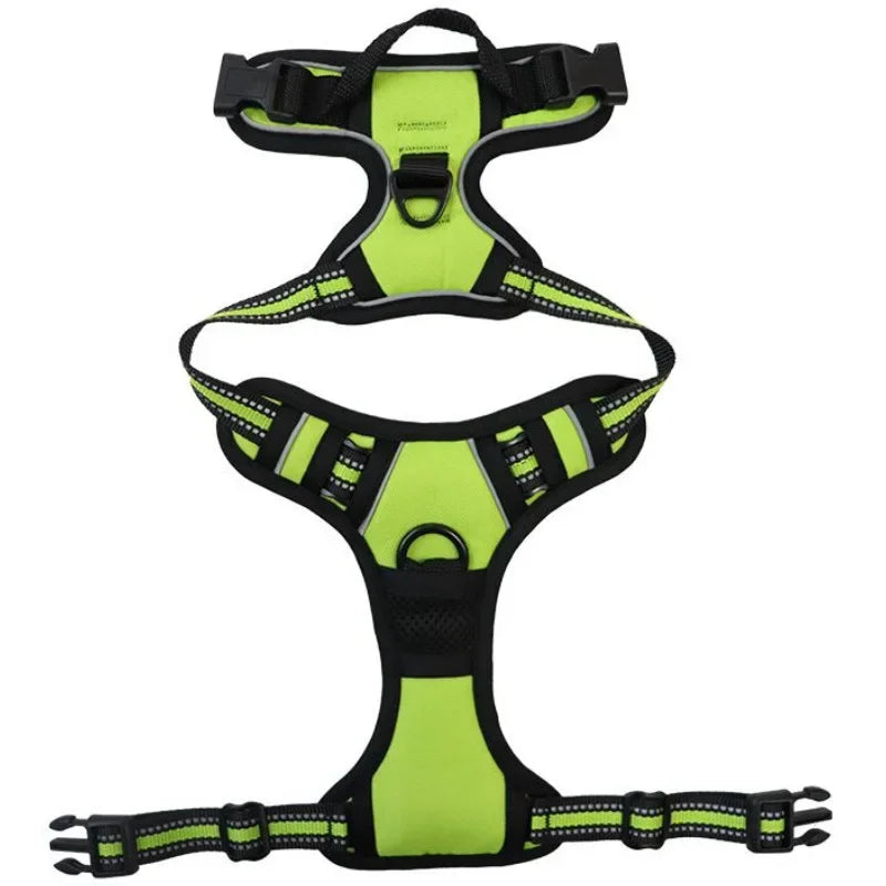 Reflective Adjustable Dog Harness – Breathable Vest Chest Strap for Small, Medium & Large Dogs, Cats & Puppies