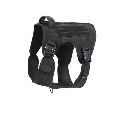 Tactical Dog Harness – Heavy-Duty Adjustable No-Pull Service Vest with Control Handle for Training, Hunting & Walking Large Breed Dogs