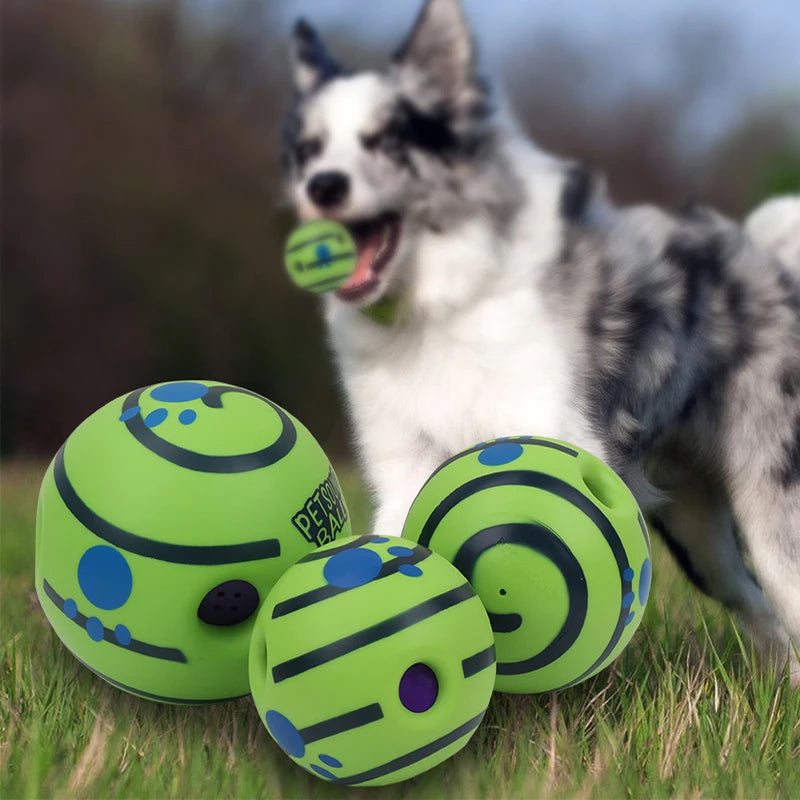 Wobble Wag Giggle Glow Ball – Interactive Dog, Cat Toy with Fun Giggle Sounds When Rolled or Shaken