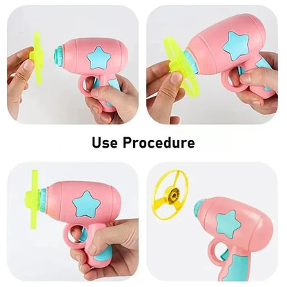 Interactive Cat Toy Launcher – Mini Flying Disc Shooting Gun for Kitten Training, Exercise & Play