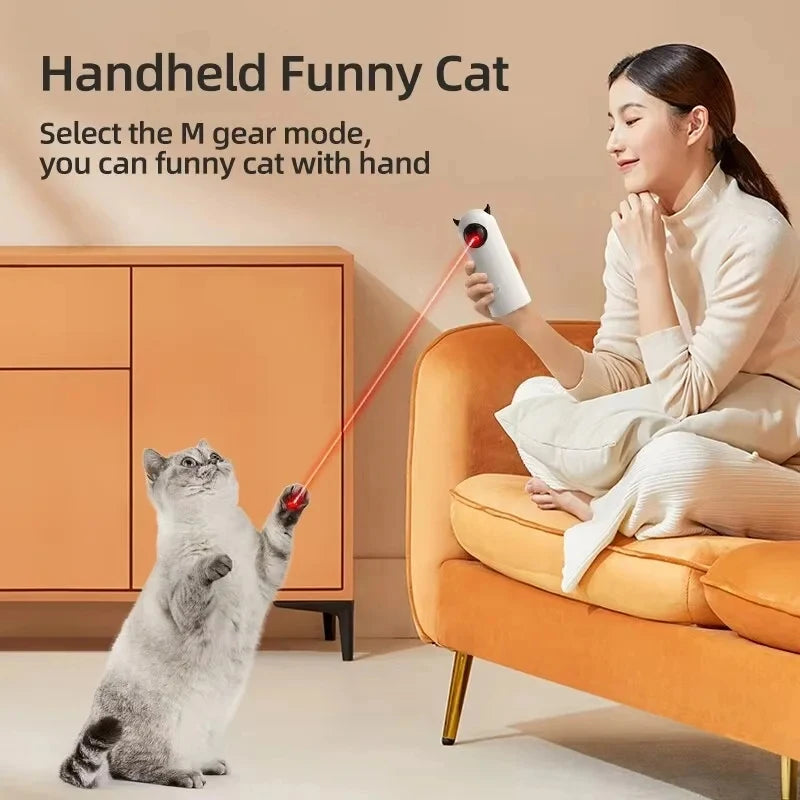 Smart Automatic Infrared Cat Teaser – Interactive LED Toy with Long Battery Life for Indoor Cats & Kittens