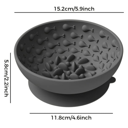 Soft Silicone Slow Feeder Pet Bowl – Non-Slip Anti-Choking Food Bowl with Neck Protection for Dogs, Puppies & Cats