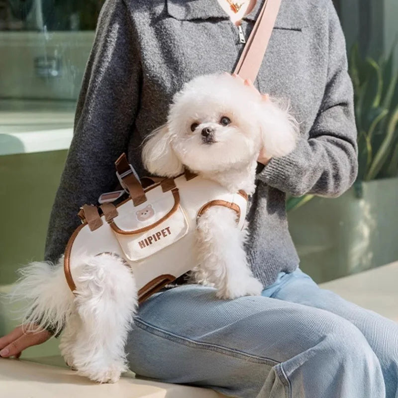 Portable Breathable Pet Carrier Backpack – Adjustable Multi-Functional Travel Bag for Cats & Small Dogs, Easy to Clean