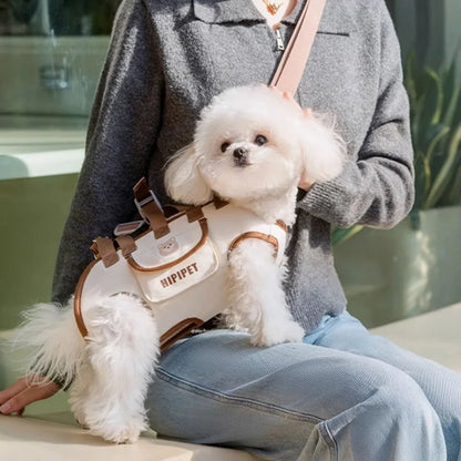Portable Breathable Pet Carrier Backpack – Adjustable Multi-Functional Travel Bag for Cats & Small Dogs, Easy to Clean