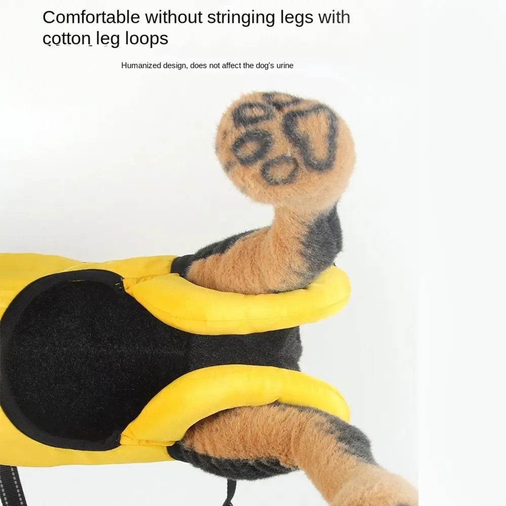 Adjustable Dog Lifting Harness – Leg Support Sling with Padded Handle & Reflective Stripes for Mobility Assistance