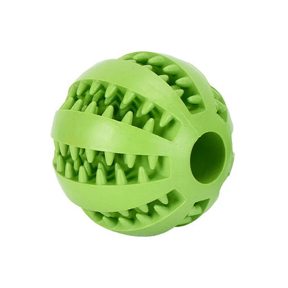 Interactive Dog Treat Ball – Rubber Chew Toy, Tooth Cleaning Ball & Food Dispenser for Dogs and Pets