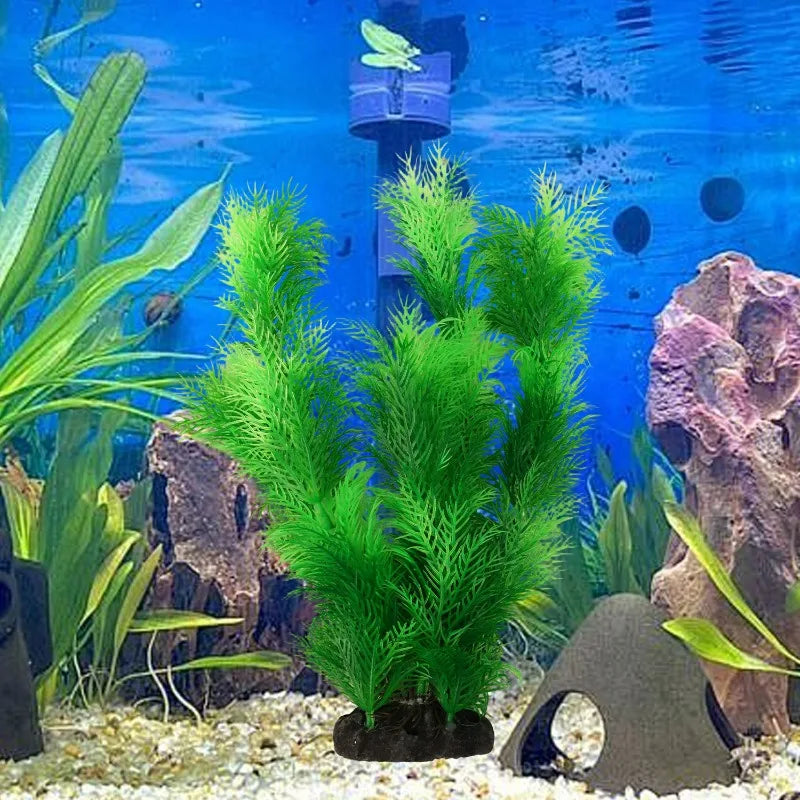 Artificial Aquarium Plant – Realistic Long Willow Kelp Water Grass Decoration for Fish Tanks & Aquariums