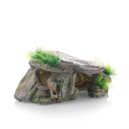 Reptile Hide Cave & Basking Platform – Resin Climbing Shelter for Turtles, Reptiles & Aquariums