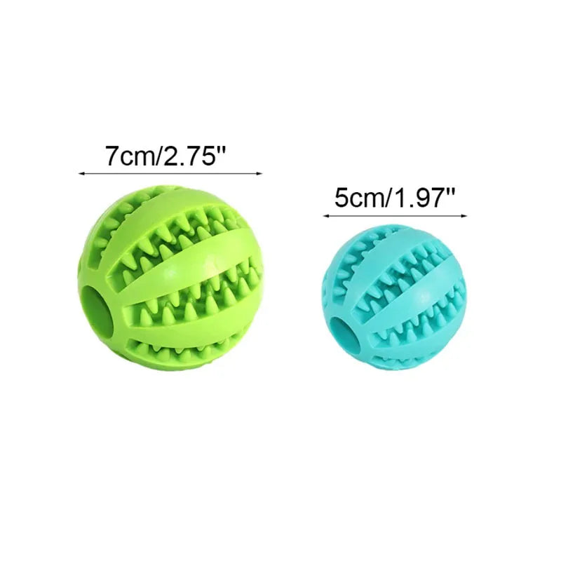 Interactive Dog Treat Ball – Rubber Chew Toy, Tooth Cleaning Ball & Food Dispenser for Dogs and Pets